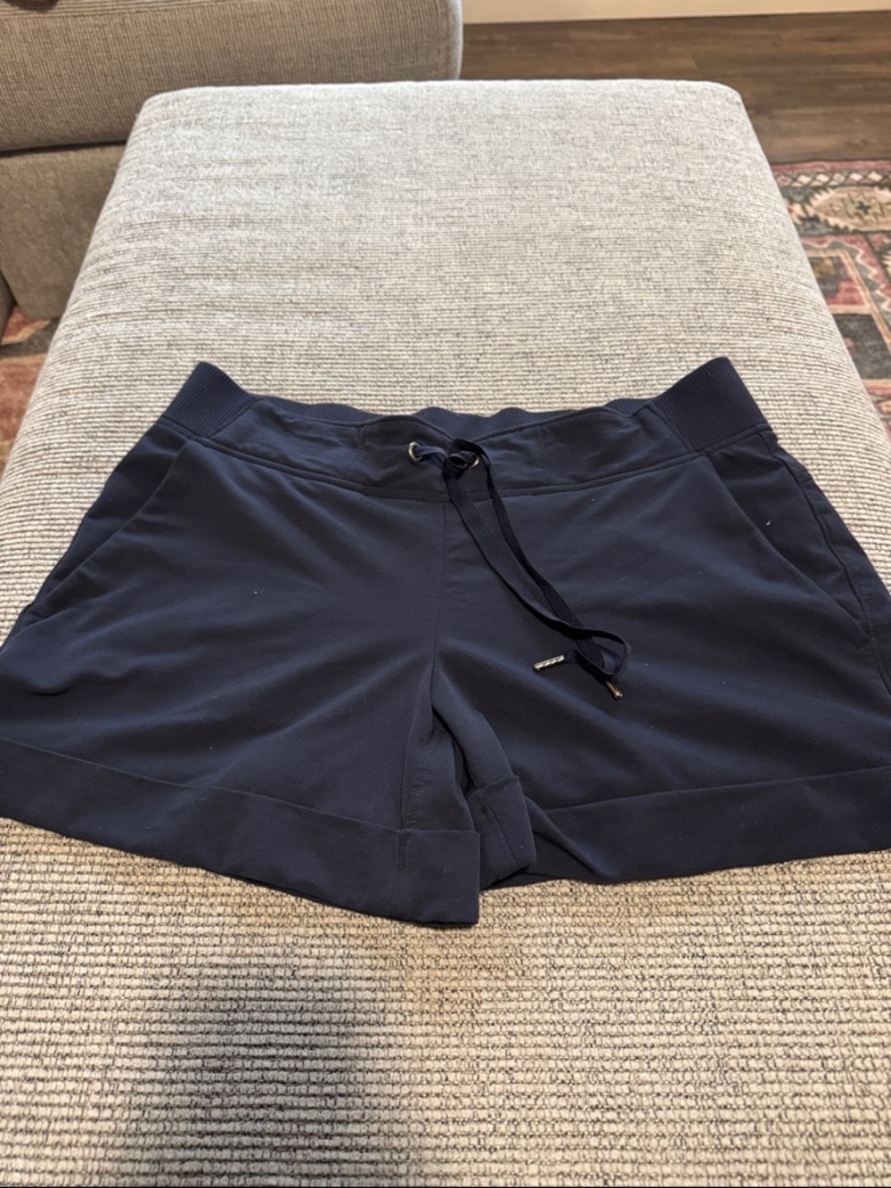 Athleta Women's Navy Drawstring Athletic Shorts
